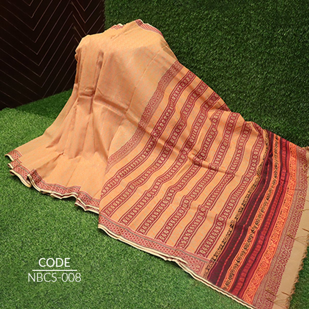 Block cotton saree NBCS008