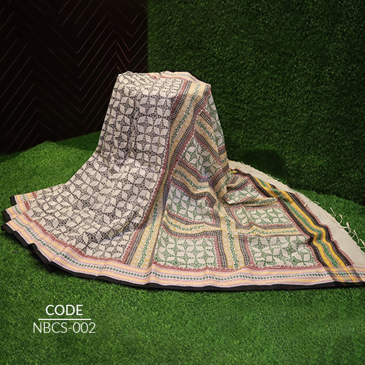 Block Cotton Saree - NBCS 002