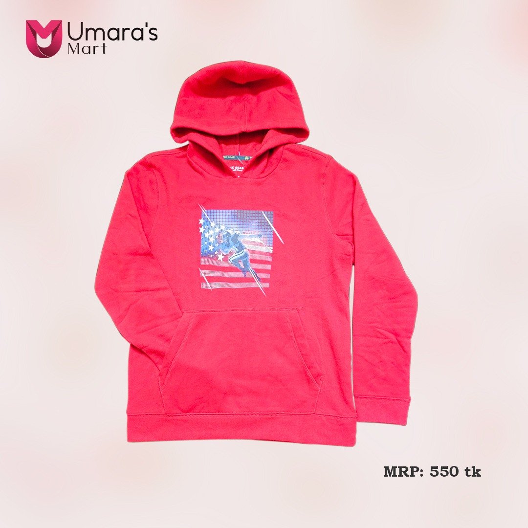 Single Colour Hoodie For Boys- 03